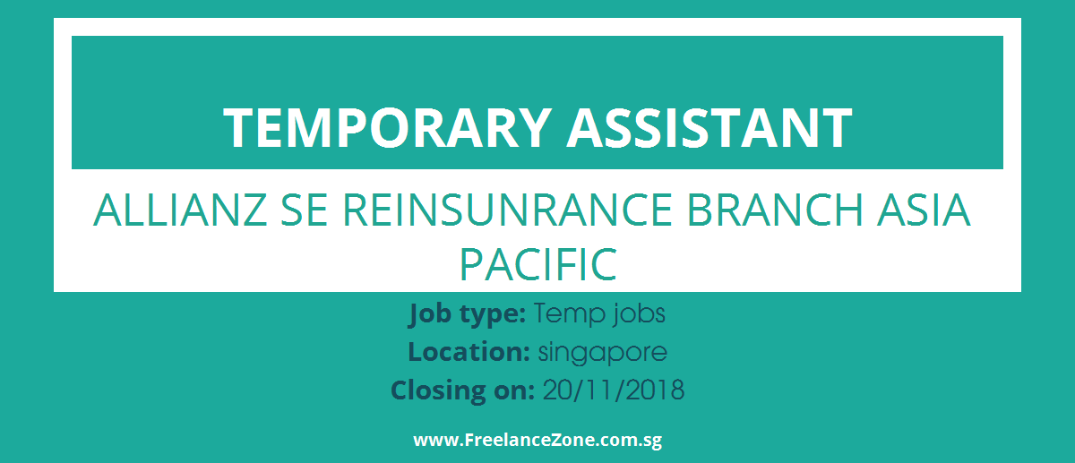 Temporary sales assistant jobs singapore