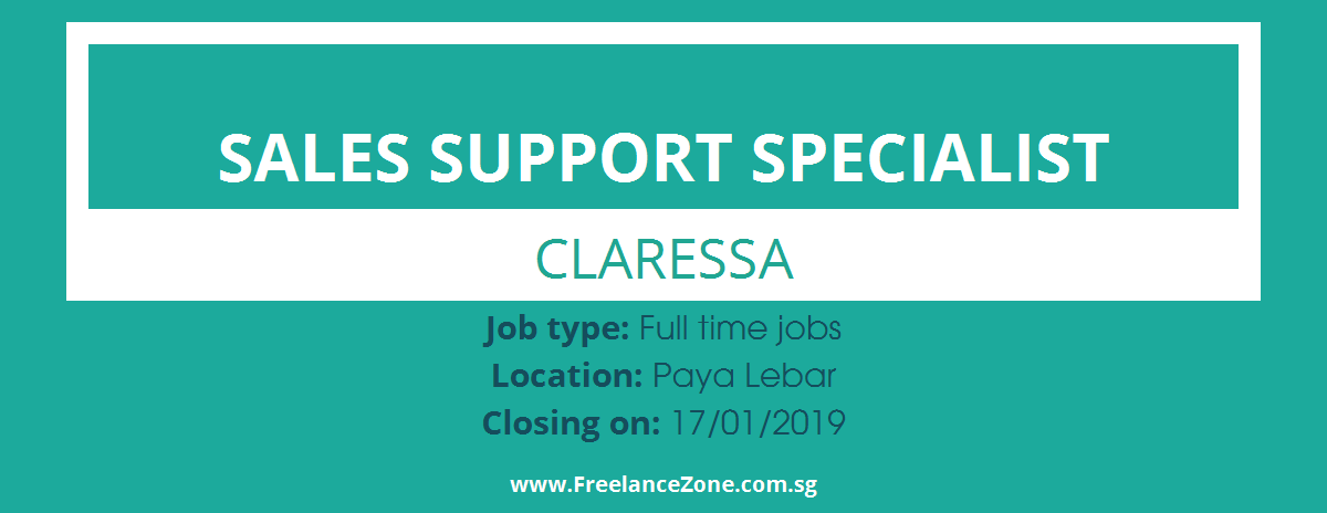 sales support specialist needed fulltime position job in singapore sales support specialist job description