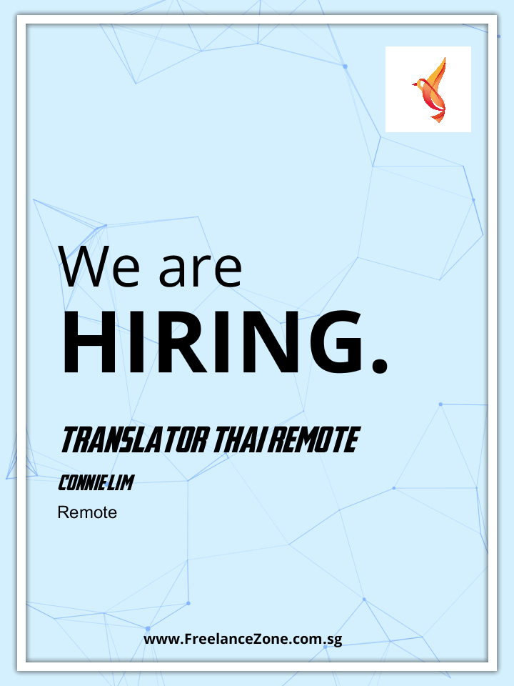 Translator Thai Remote Fulltime job in Singapore