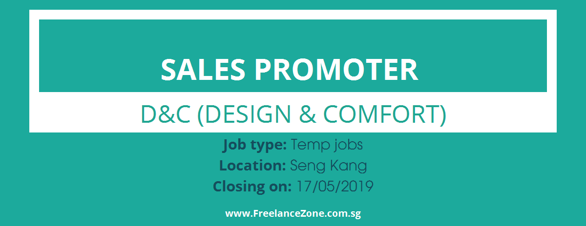 Sales promoter jobs in singapore