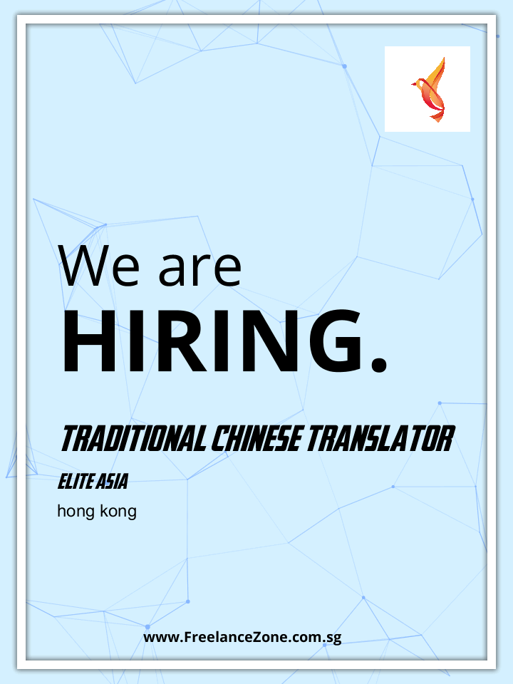 Traditional Chinese Translator Freelance job in Singapore