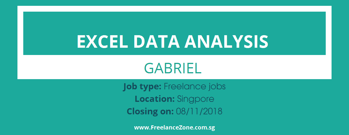 excel data analysis needed freelance position for excel freelance jobs