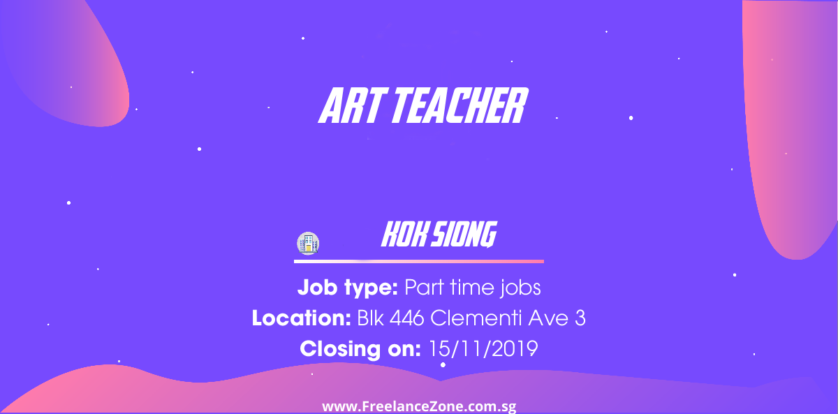 Art Teacher Part Time Job In Singapore