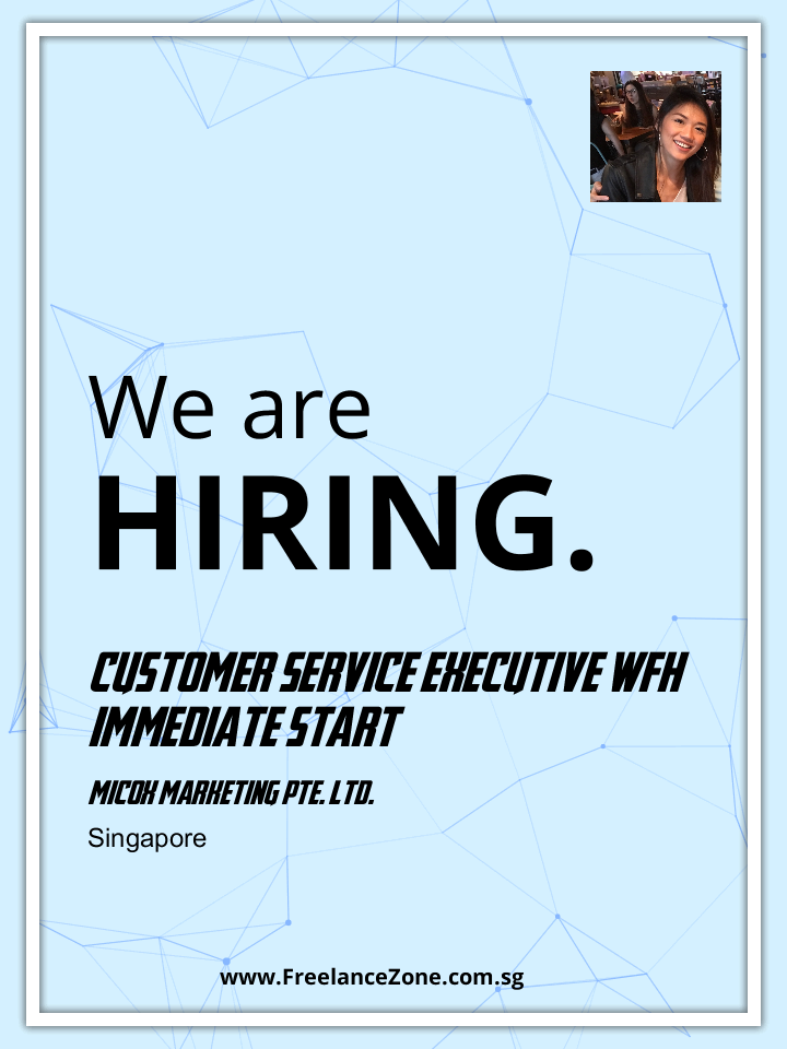 Customer Service Executive Wfh Immediate Start Part time job in Singapore